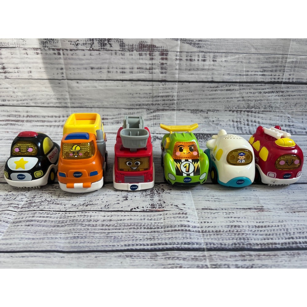 VTech Go! Go! Smart Wheels Fire Race Ambulance Vehicle Set Lights Sounds TESTED
